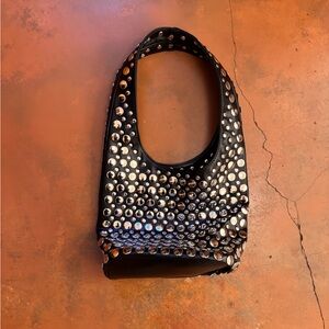 Studded Black Handbag